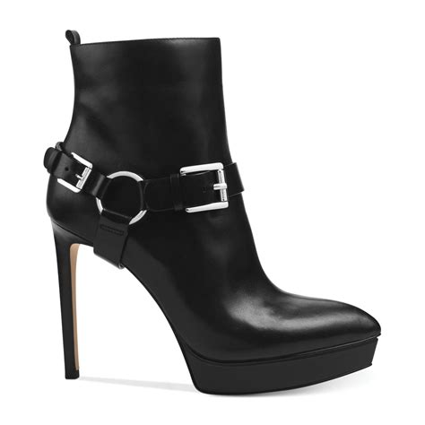 michael kors black booties